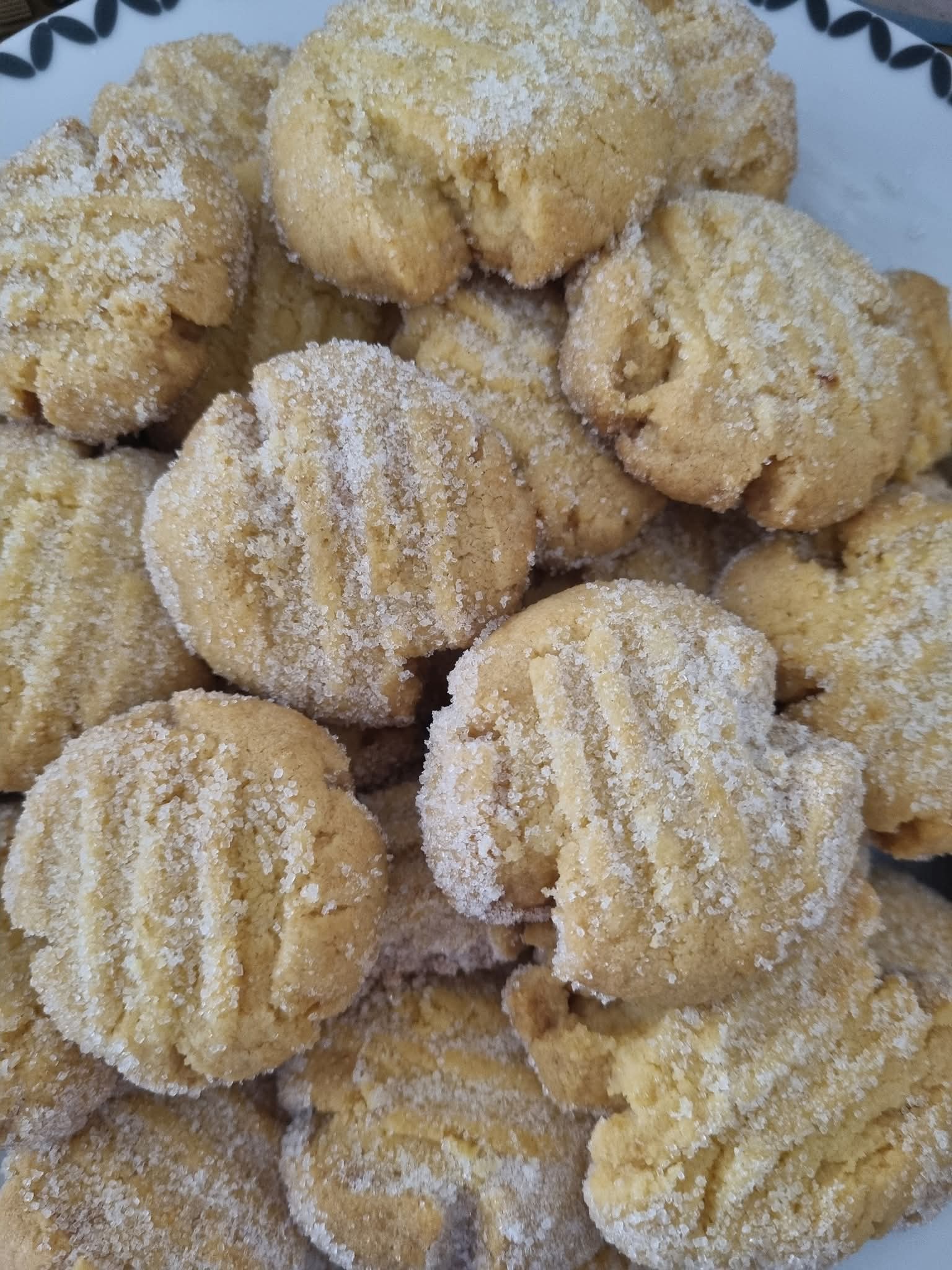 Bolachas cobertas de açúcar